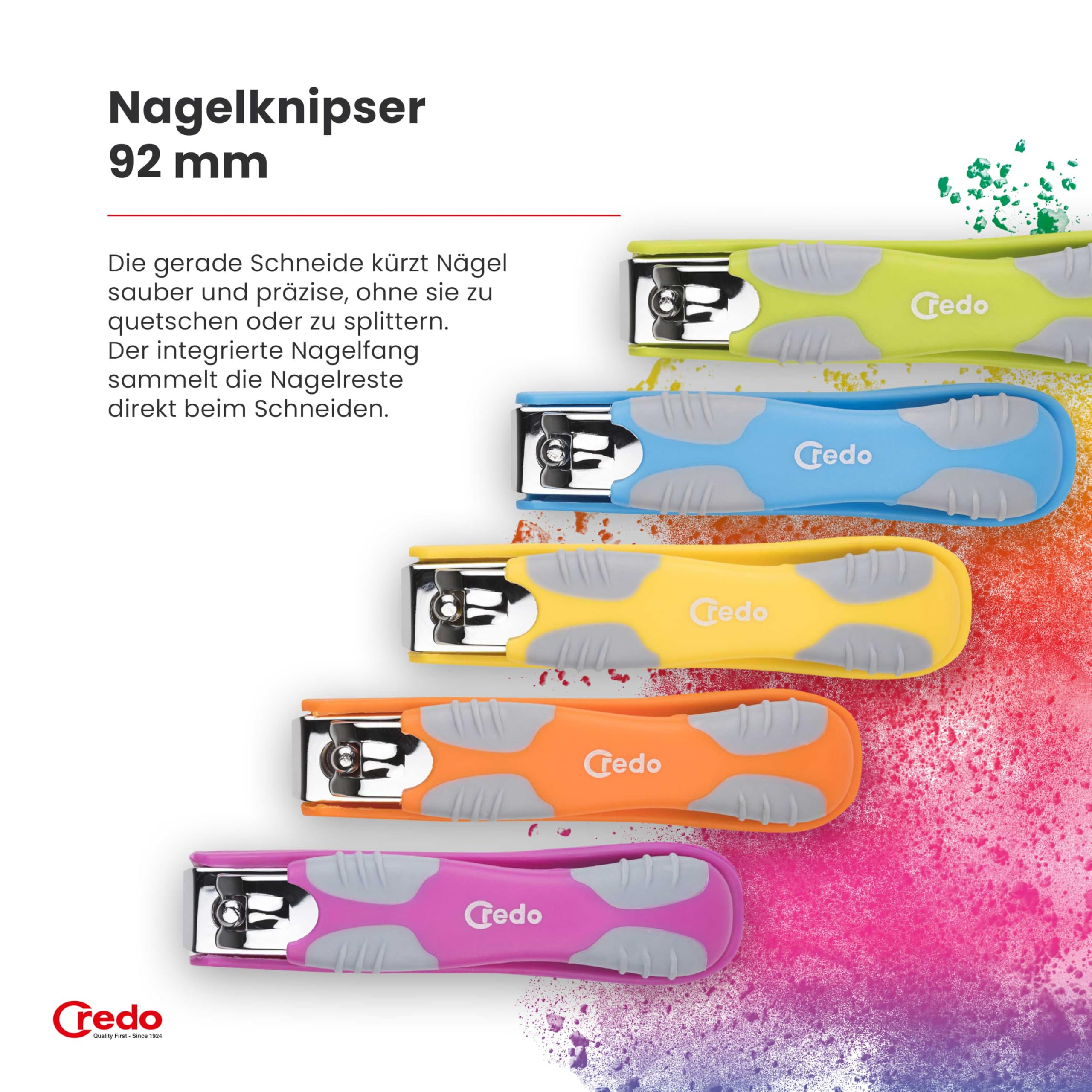 Credo PopArt Balanced Care Bundle Fußpflege Set | mit SmartCutter, Pedikürestein, DuoSoft, Fußnagelschere, Nagelknipser & Keramik-Nagelhautentferner | ausgewogene Fuß- und Nagelpflege (Grün)