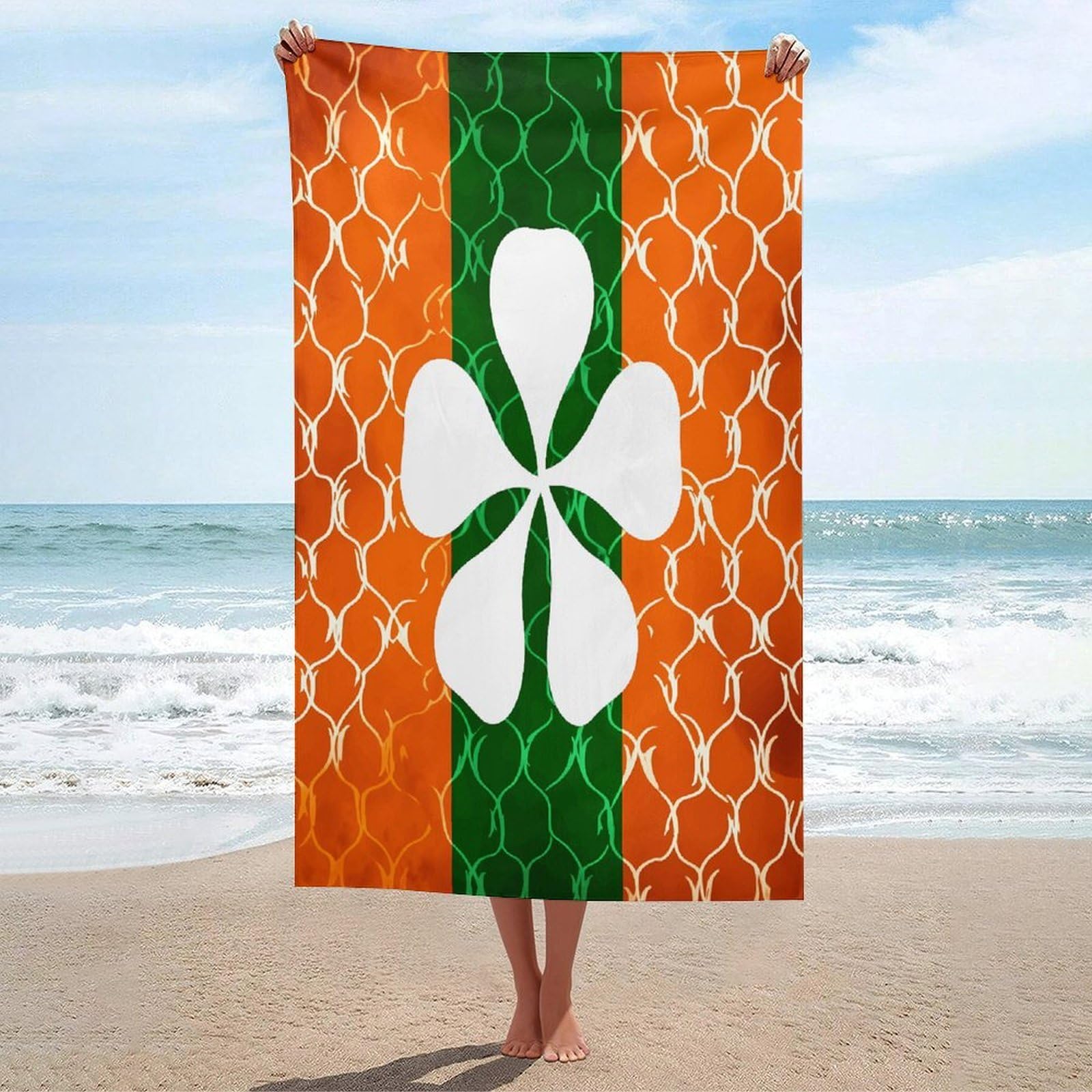 Adfgyerh Unisex Style Silhouette Of Leaves Bath Towels Beach Towel Lightweight Quick Dry, Bath Towel For Travel Sports Pool Swimming Bath Camping Yoga Adults130x80cm