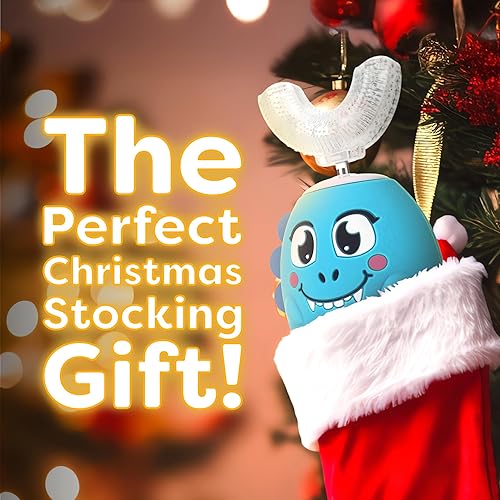 Miniatura 7 de Trueocity Cepillo de Dientes Eléctrico Automático en Forma de U para Niños, Cepillo de Dientes Automático Recargable para Niños Pequeños  Cabezal de