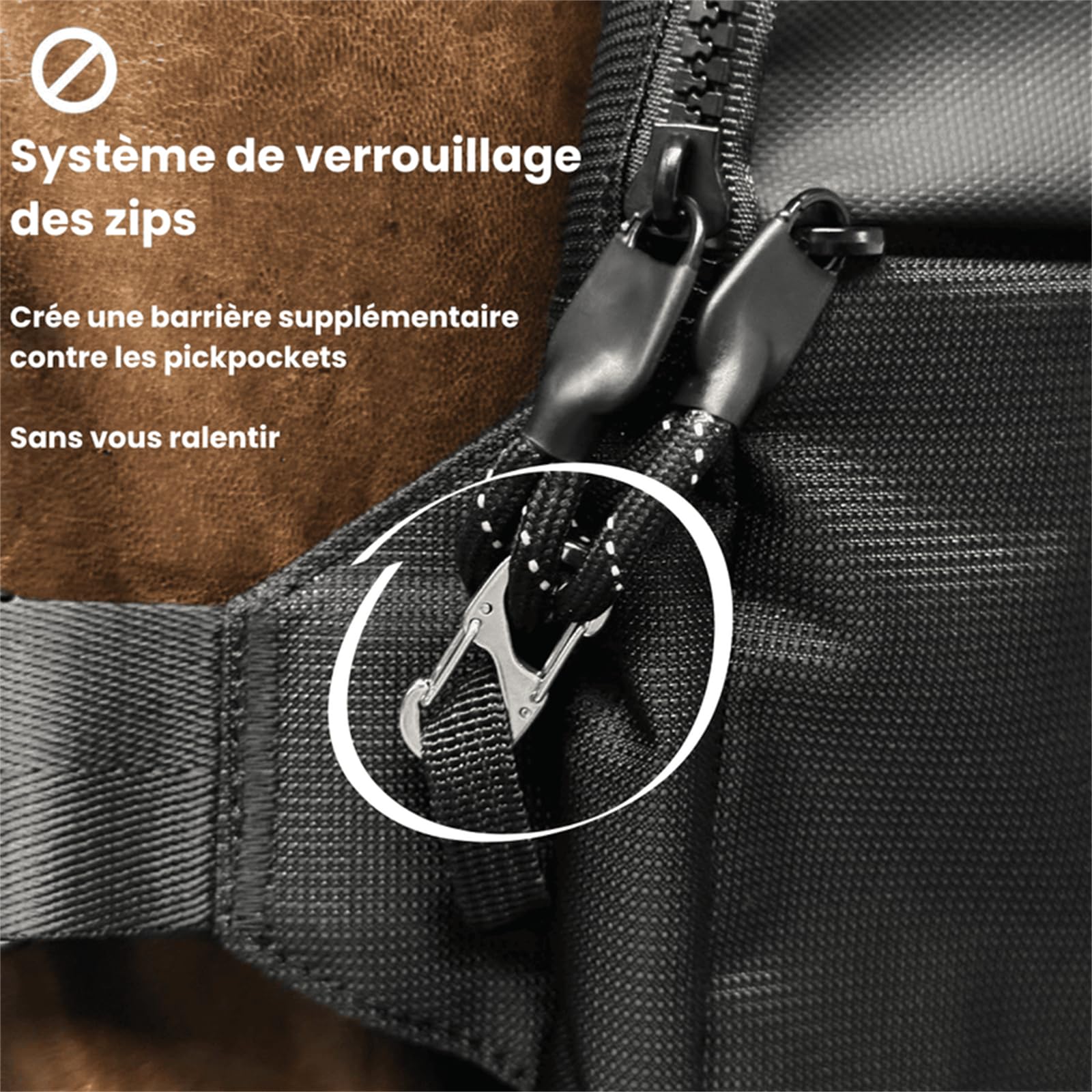 Sacoche | NOMALERO Sac à bandoulière imperméable pour homme et femme, sac de poitrine avec double poche pratique
