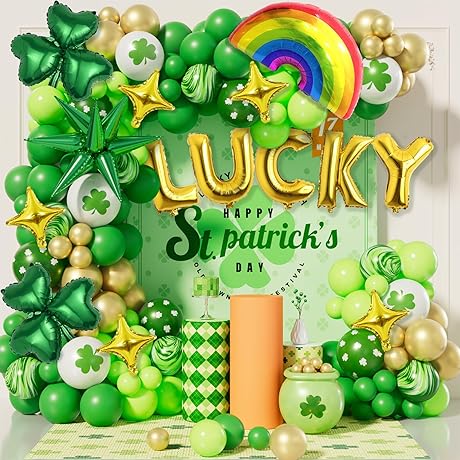 Celebrate St Patrick's Day with Enchanting Balloon Garland