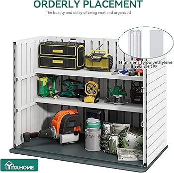 Amazon.com: YITAHOME 35 Cuft Resin Storage Shed Shelves, 47 in x