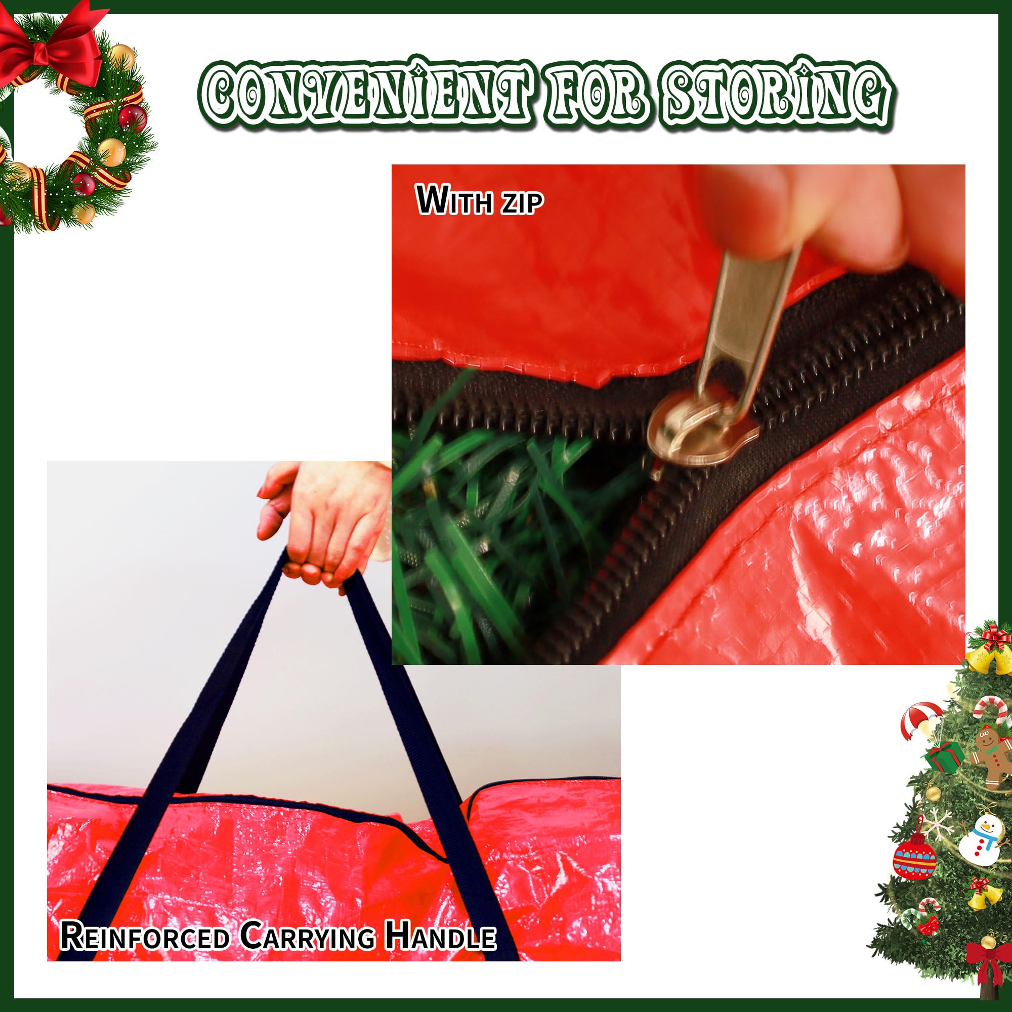 RICHIE Knstlicher Weihnachtsbaum Aufbewahrungstasche fr 2,5m Tannenbaum,  Aufbewahrungstasche fr Weihnachtsbaum, praktisch zur Aufbewahrung von  Weihnachtsbumen, Einfache Transport (Rot) : Amazon.de: Kche, Haushalt &  Wohnen