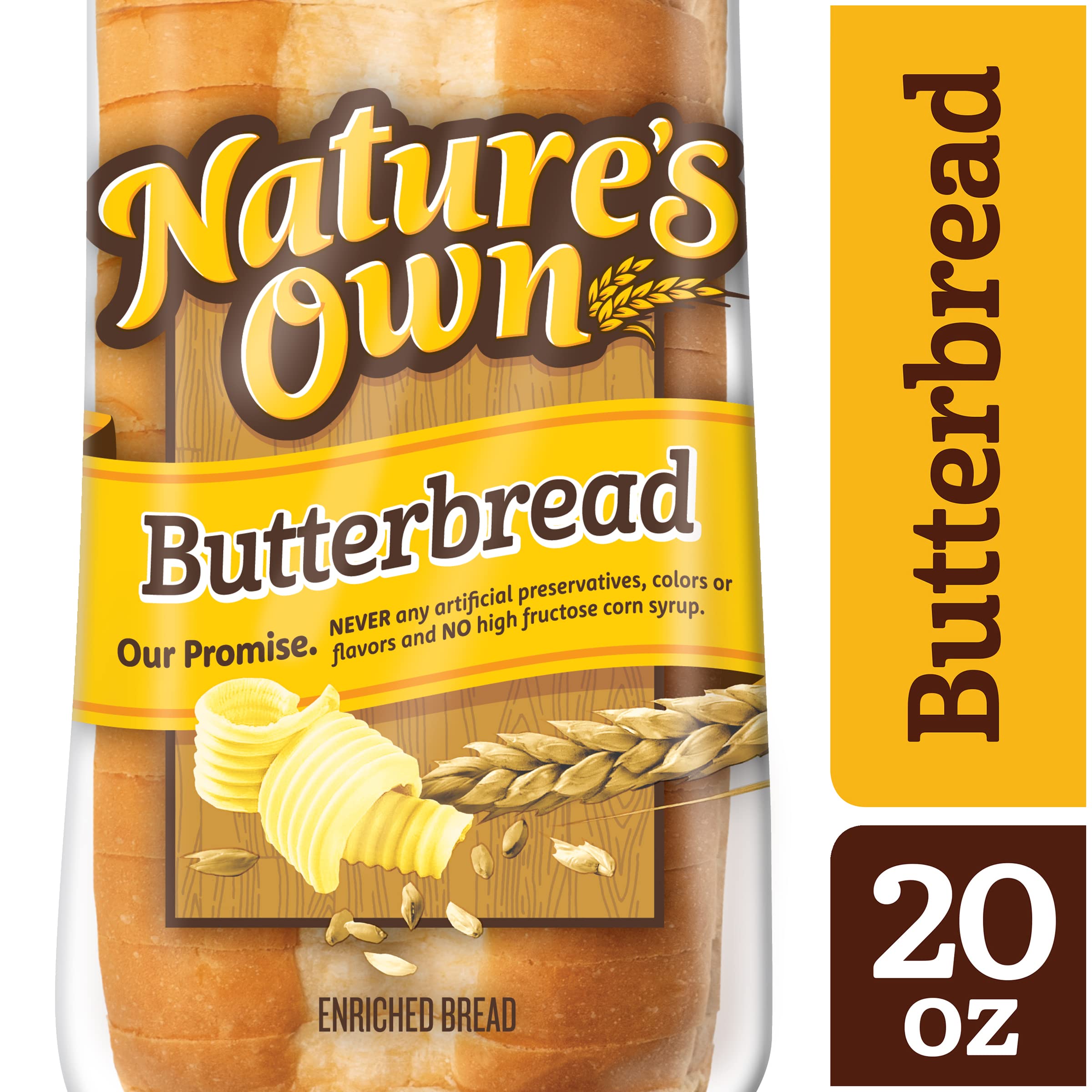 Natures Own Butterbread Sliced White Bread 20 oz Loaf — view 4