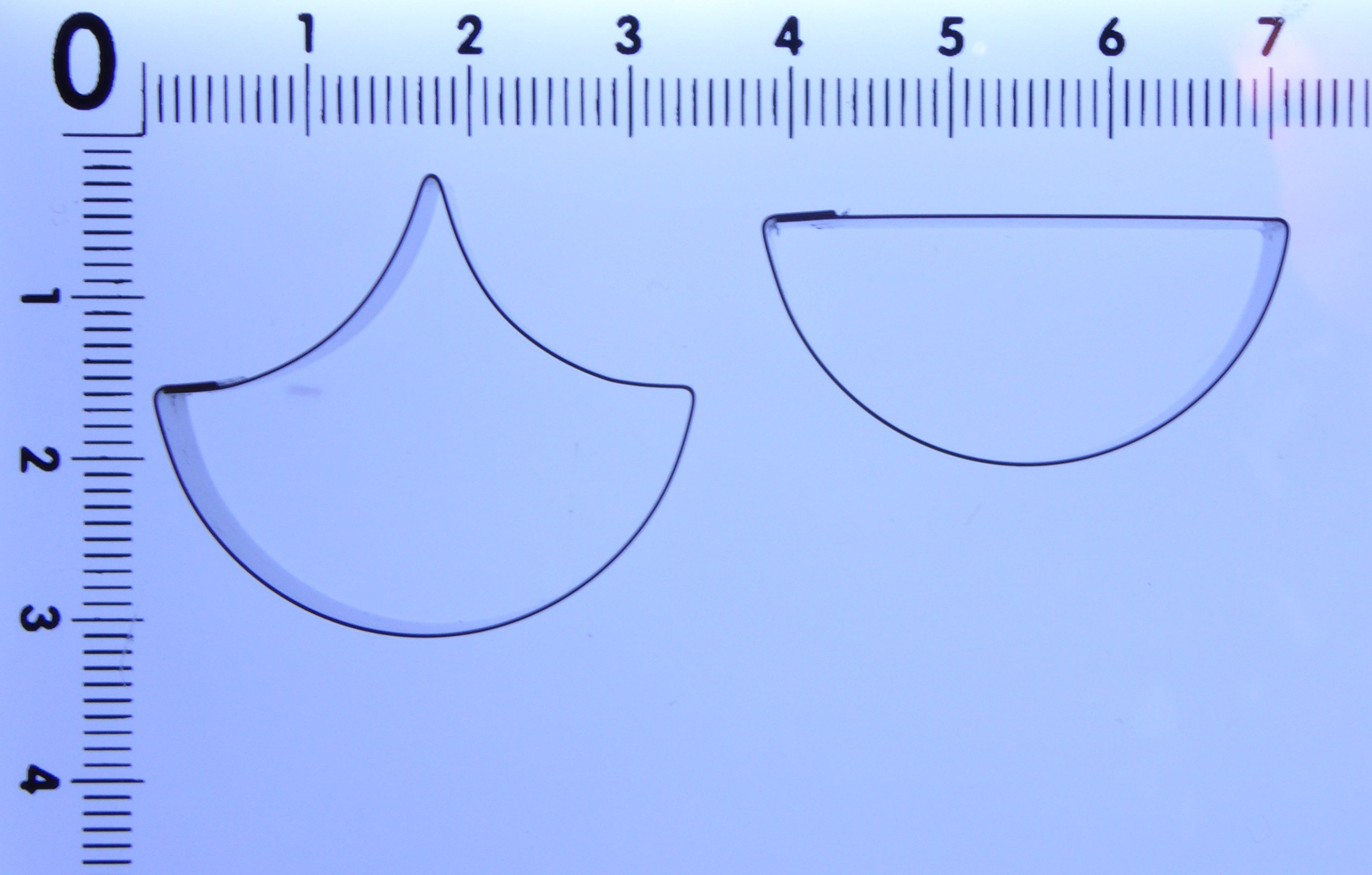Pattern Effect Geometric Sugarcraft Cutters - Stainless Steel (Pattern 6), Silver - Image 3