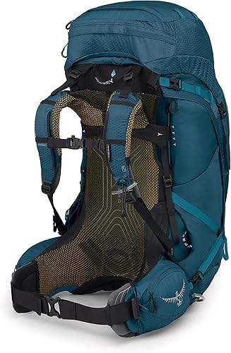 Miniatura 4 de Osprey Atmos AG 65 - Mochila de mochilero para hombre, azul Venturi, talla S  M