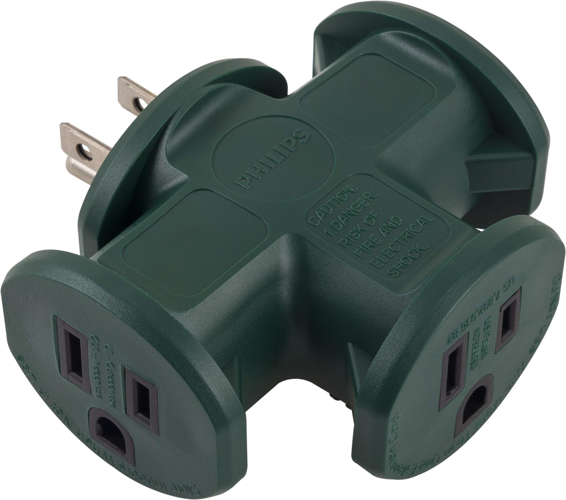 Philips 3 Outlet Outdoor Adapter -2