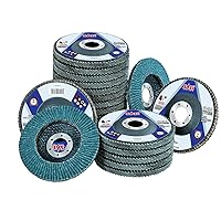 Vista 19 de Sali Paquete de 10 Discos de Láminas de Circonia Grano 40 de 4.5" x 7/8 Pulgadas Disco de Lijado Tipo Bisel #29 Grado Premium e Industrial Rueda