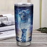 Vista 3 de Personalized To My Goddaughter From Godmother Stainless Steel Tumbler Cup Lion My Precious Goddaughter Birthday Graduation Christmas Travel Mug 20oz