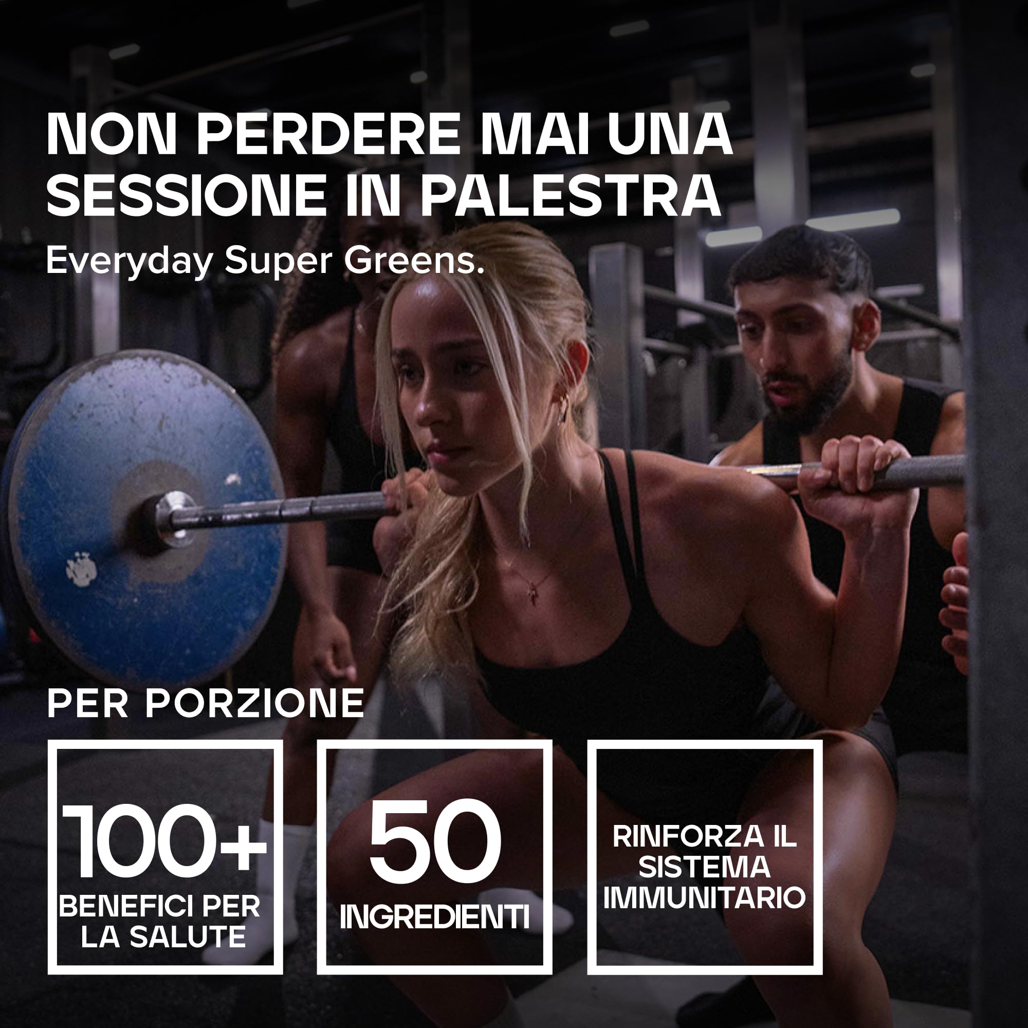 Bulk Everyday Super Greens Polvere | Originale | 60 Porzioni | Con 50 Vitamine, Minerali & Superfood | Ricco di Vitamina C, D & B12 | Supporta Immunità & Benessere