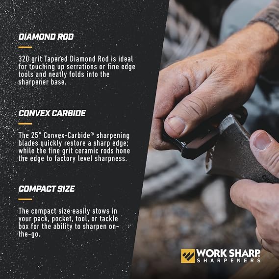 Work Sharp EDC Pivot Plus Knife Sharpener Black