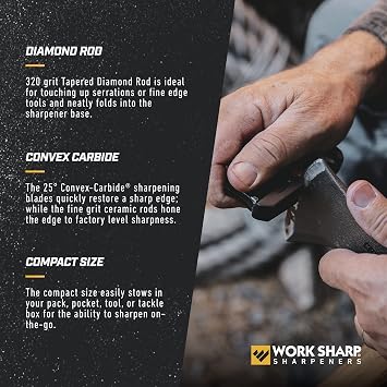 Work Sharp EDC Pivot Plus Knife Sharpener Black