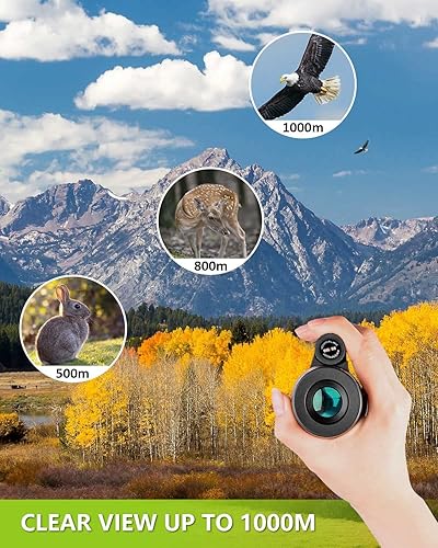 Miniatura 6 de Telescopio monocular HD 80x100 con smartphone (diamante)