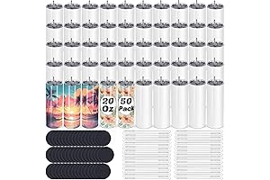 Bulk 50 Pack Sublimation Tumblers 20oz