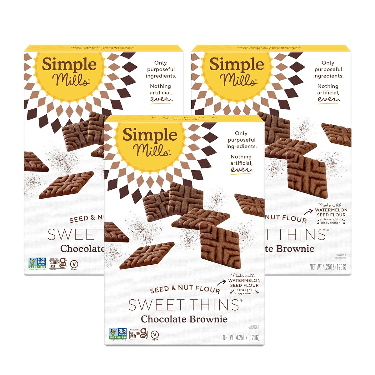 Simple Mills Sweet Thins Cookies, Seed And Nut Flour, 4.25 Ounce