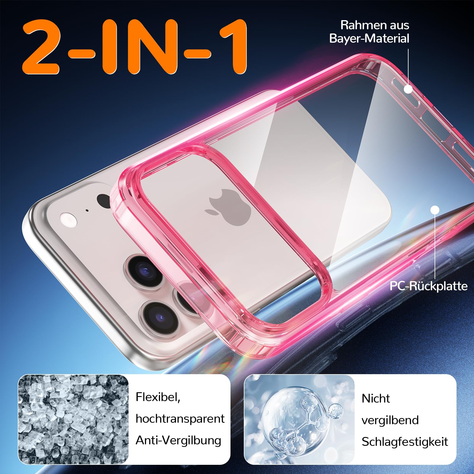 Clear Case for iPhone 15, Ultra Thin, Shockproof TPU Cover, Anti-Yellowing, Crystal Clear, Phone Case for Apple iPhone 15 - Clear — view 348