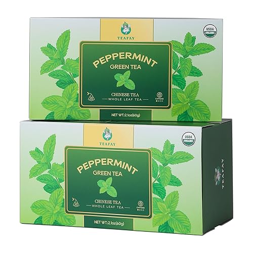 Vista 11 de TEAFAY Surtido de muestras de té – 9 sabores, 18 bolsas de té piramidales envueltas individualmente, 100% natural, seleccionado a mano, hoja entera