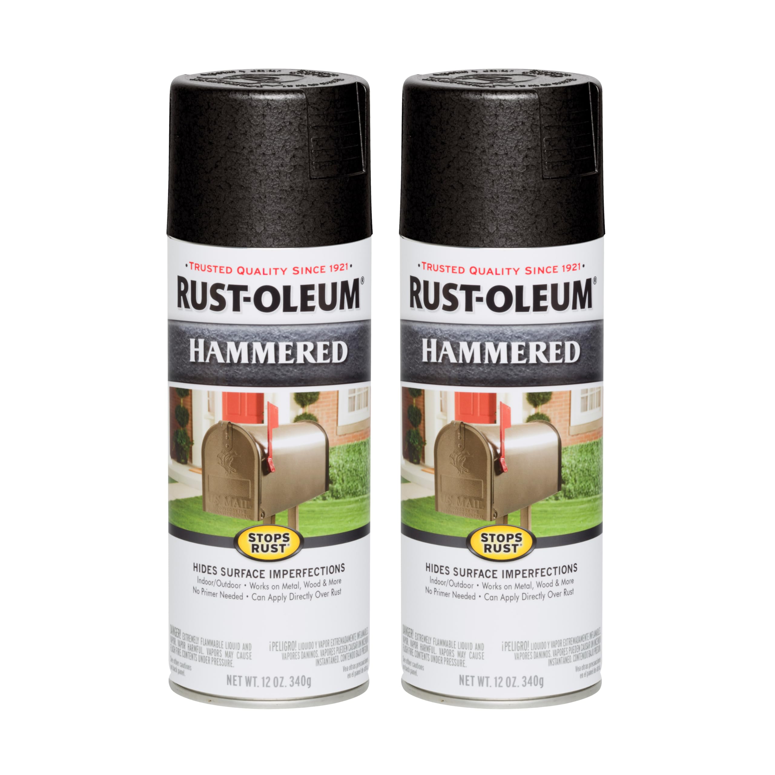 Rust-Oleum Stops Rust Hammered Spray Paint, Black