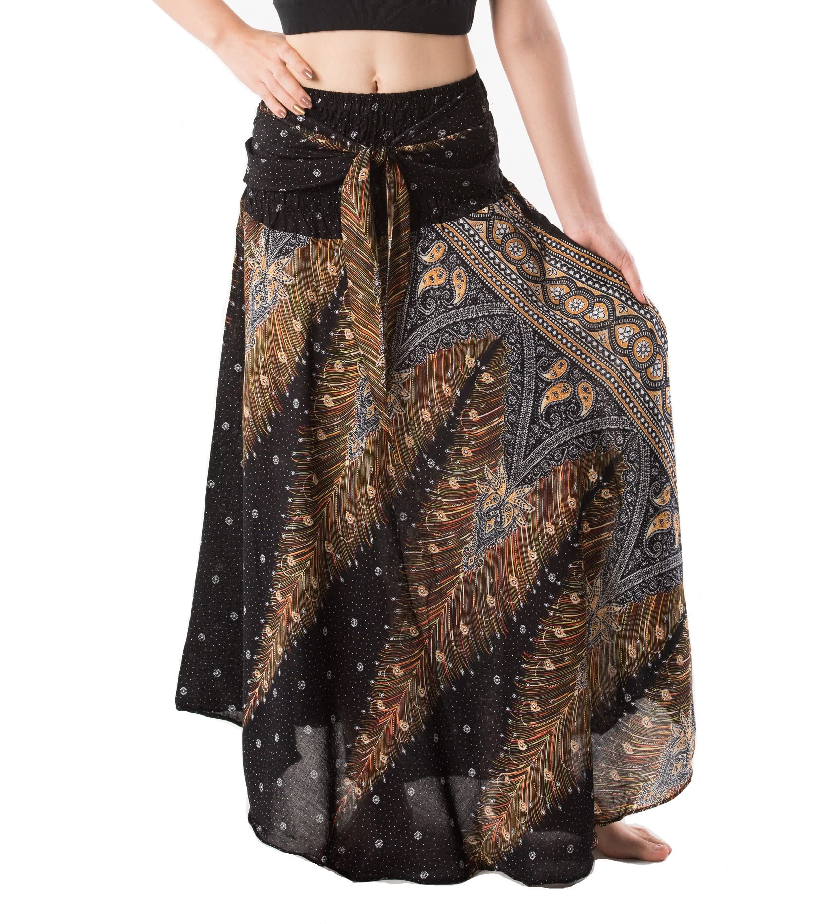 Women's Long Bohemian Style Gypsy Boho Hippie Skirt