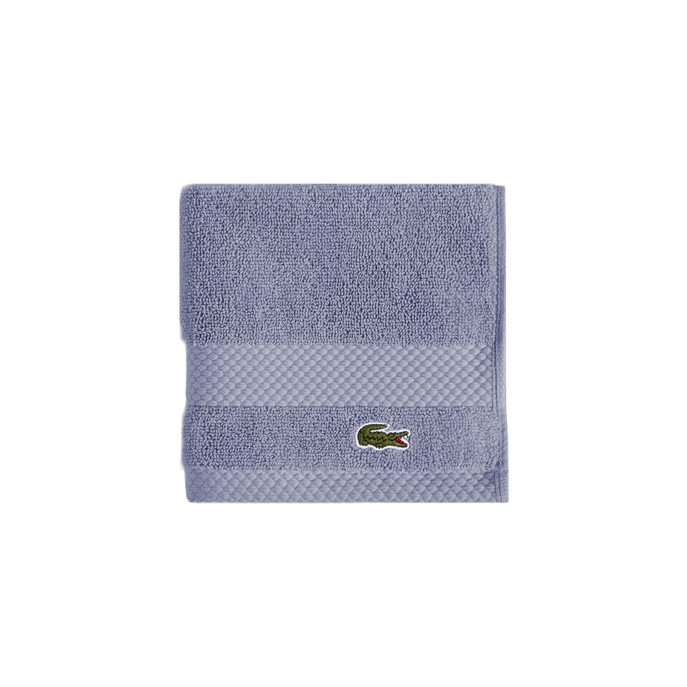 Lacoste Heritage Supima Cotton Wash Cloth, Light Denim, 13" x 13" — image 1