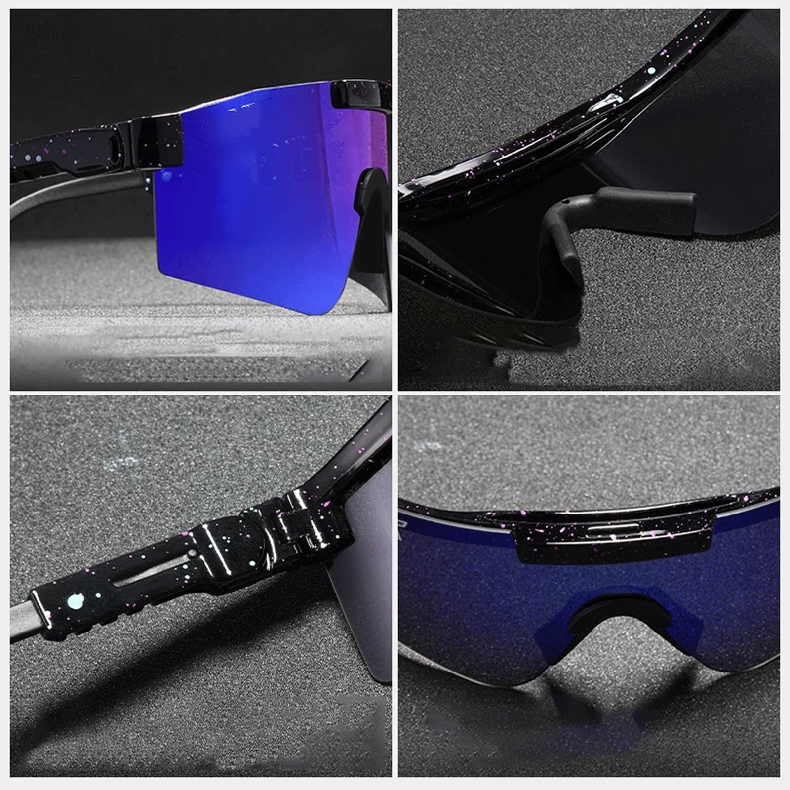 DieffematicMJ Okulary przeciwsłoneczne Okulary przeciwsłoneczne Spolaryzowane Podwójne Okulary męskie Okulary Okulary Okulary TR Okulary ochronne z oryginalnym pudełkiem (Color : 2)