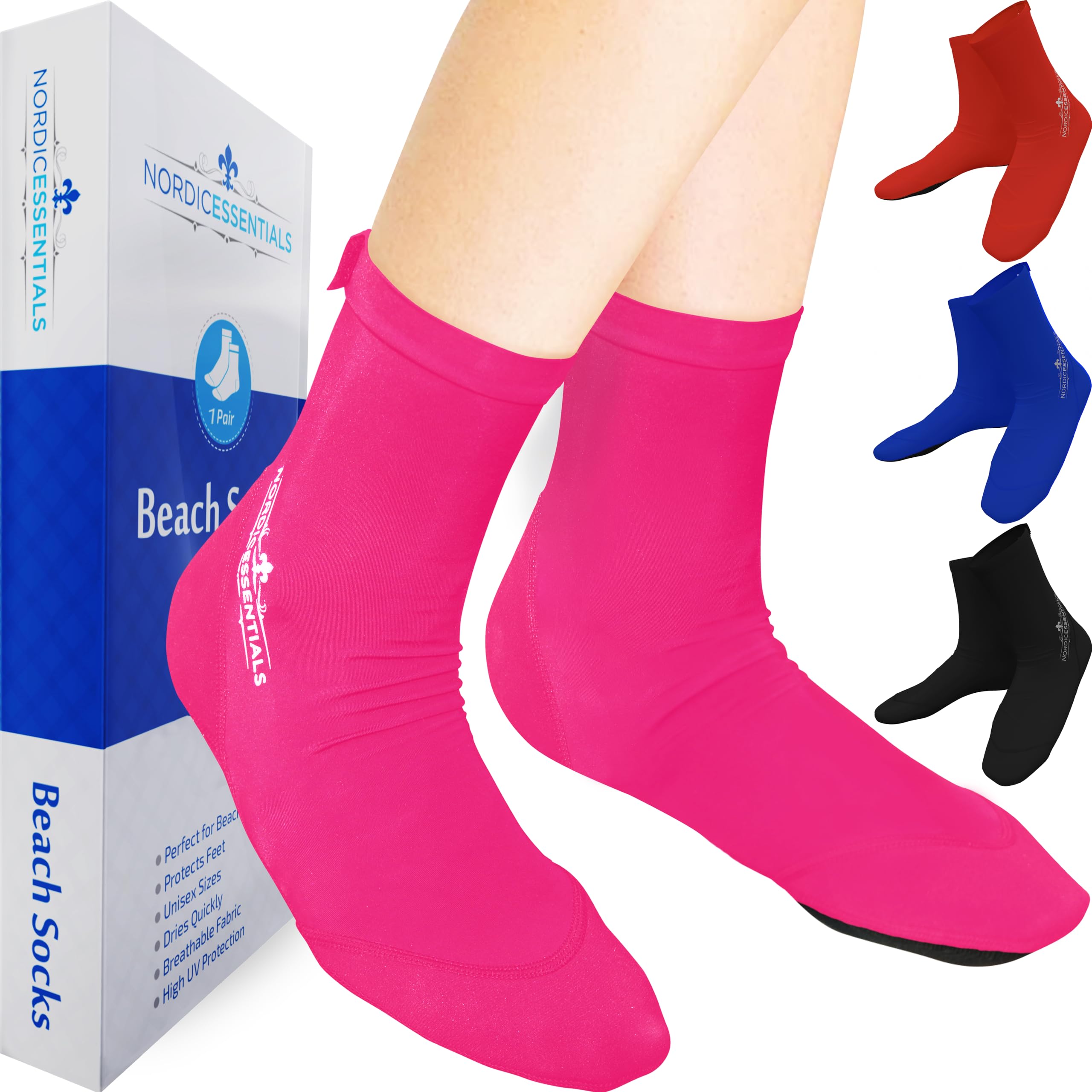 Beach Socks - Sand sports - Volleyball, Soccer, Snorkeling - Kids, Women, Men 1 Yr Warranty