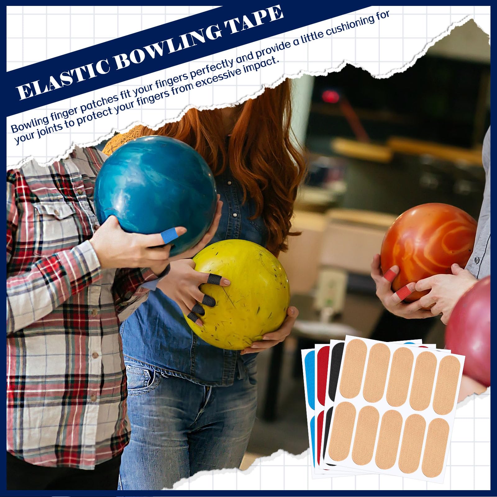 40-Pack Bowling Thumb & Finger Tape – Pre-Cut Strips For Grip, Fast Release, Blister Protection