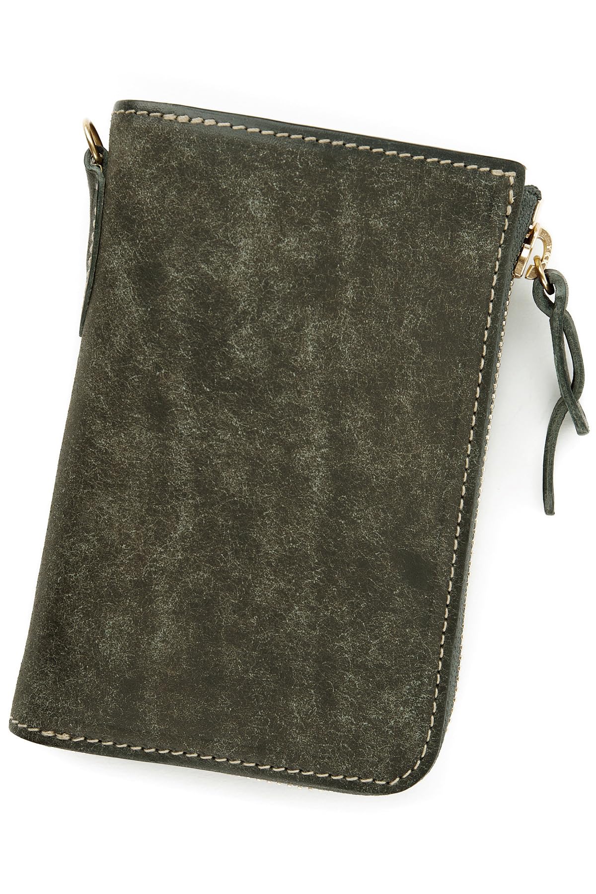 Amazon | [コルボ] 二つ折り財布 L字ファスナー ダークグリーン CO-1LN