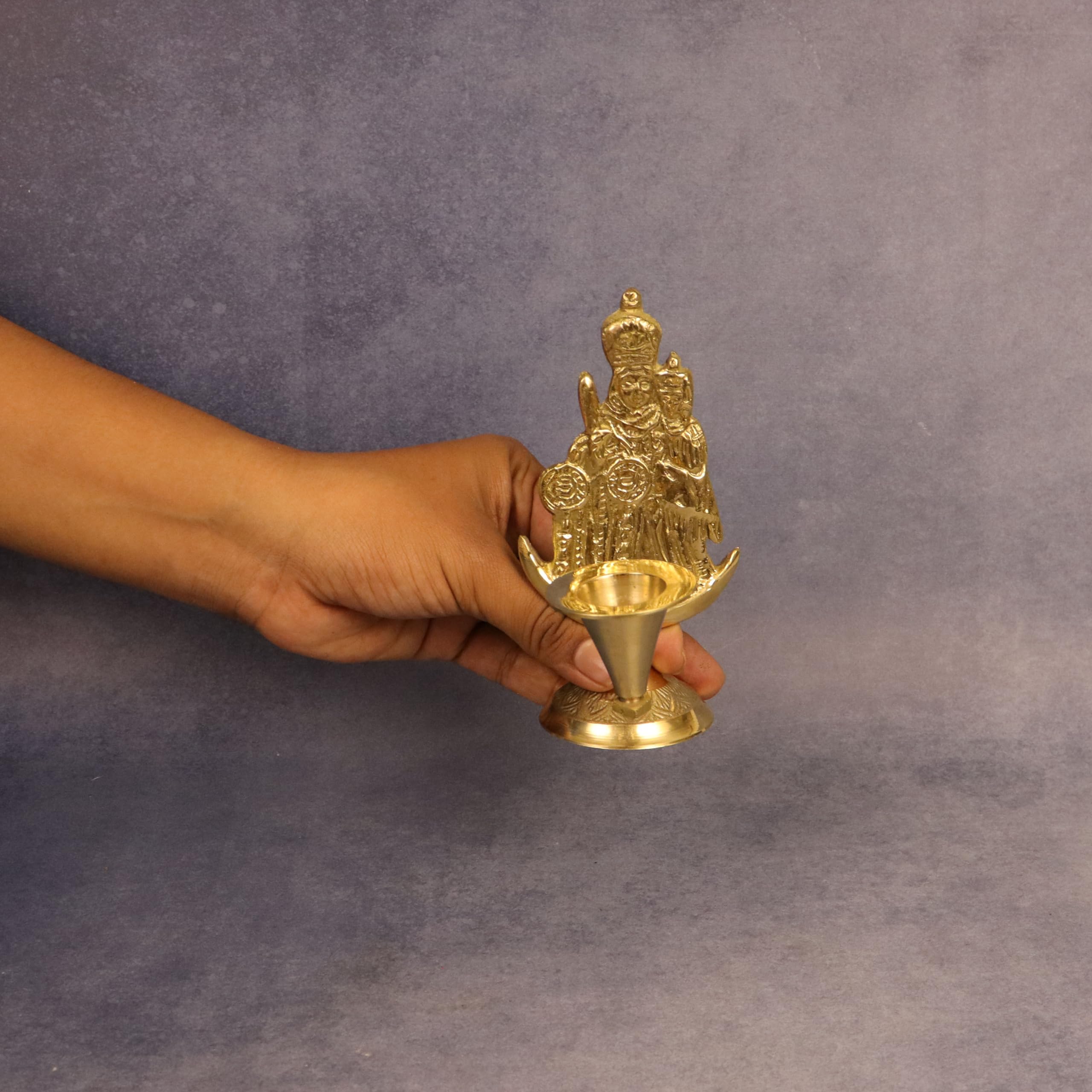 Putrika Brass Mother Mary Candle Holder Stand|Pooja|Puja|Decorative|Home Decoration|Best Return Gift for Living, Bedroom, Dining Room– Mother Mary 1