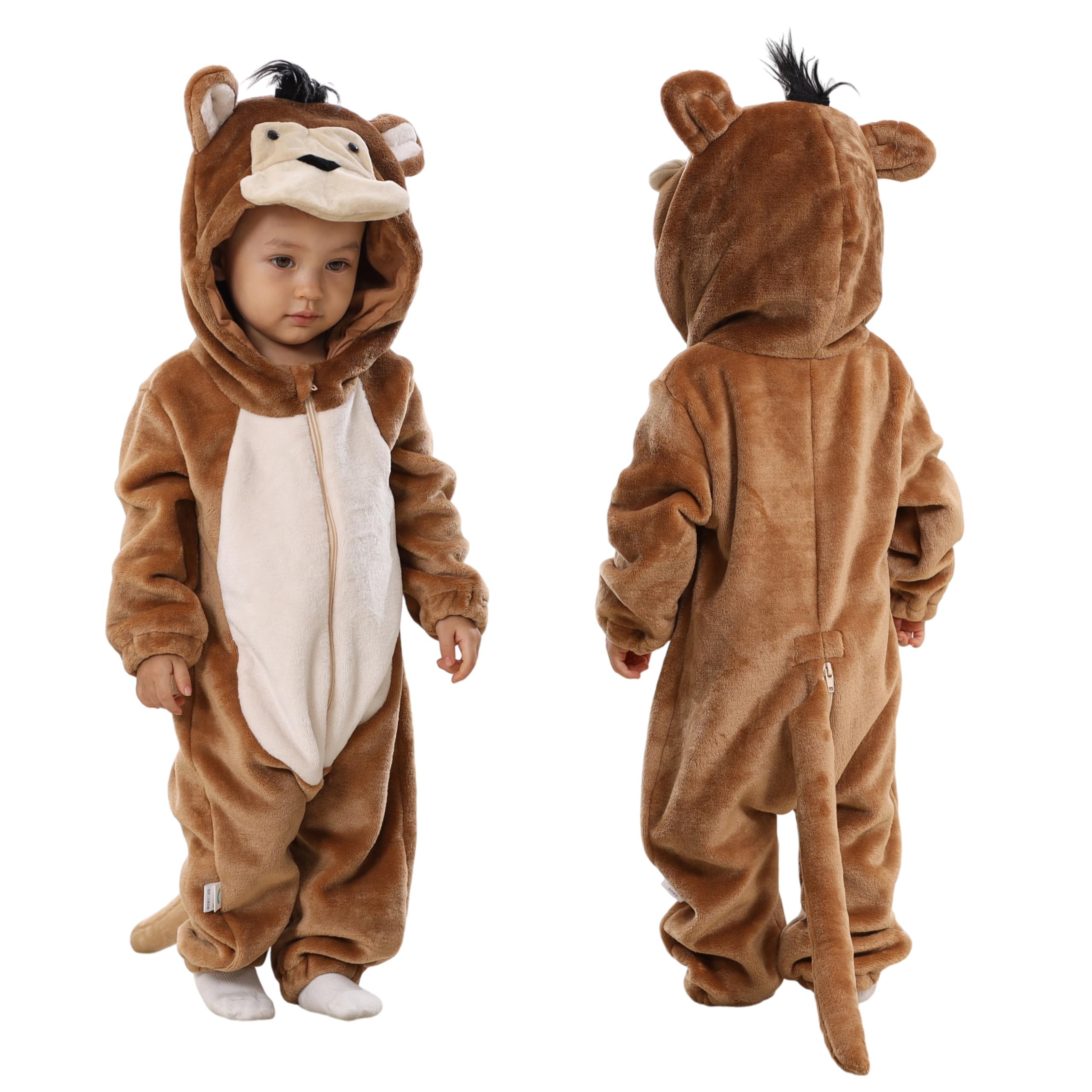 TONWHAR Kid's And Toddler's Animal Halloween Costume Outfit Baby One-Piece Rompers Onesie — view 13