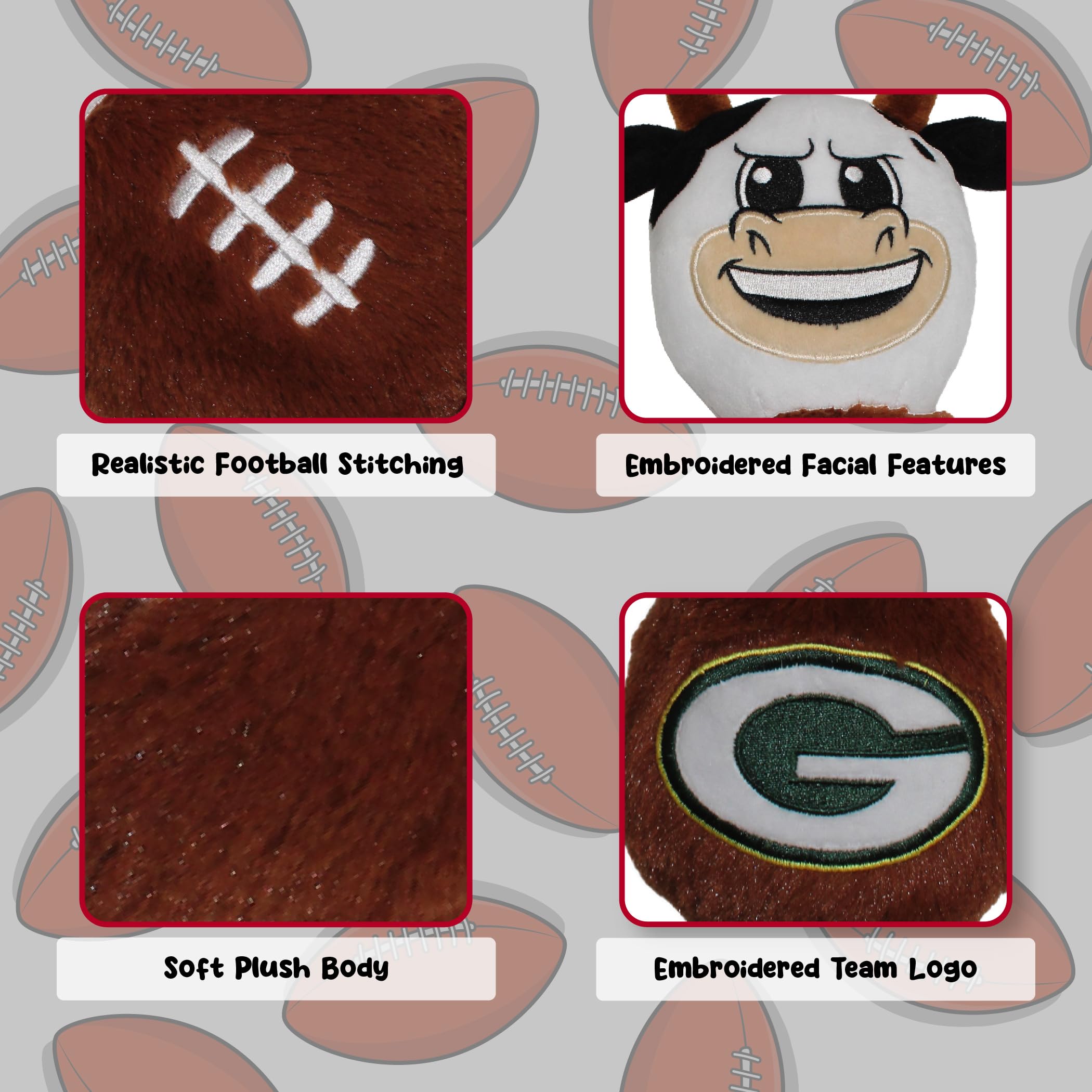 Pets First BEST DOG TOYS NFL PET Toy for DOGS & CATS the Biggest selection of Sports Toys with 300+ Styles available Football Pet Toys Licensed - Image 3