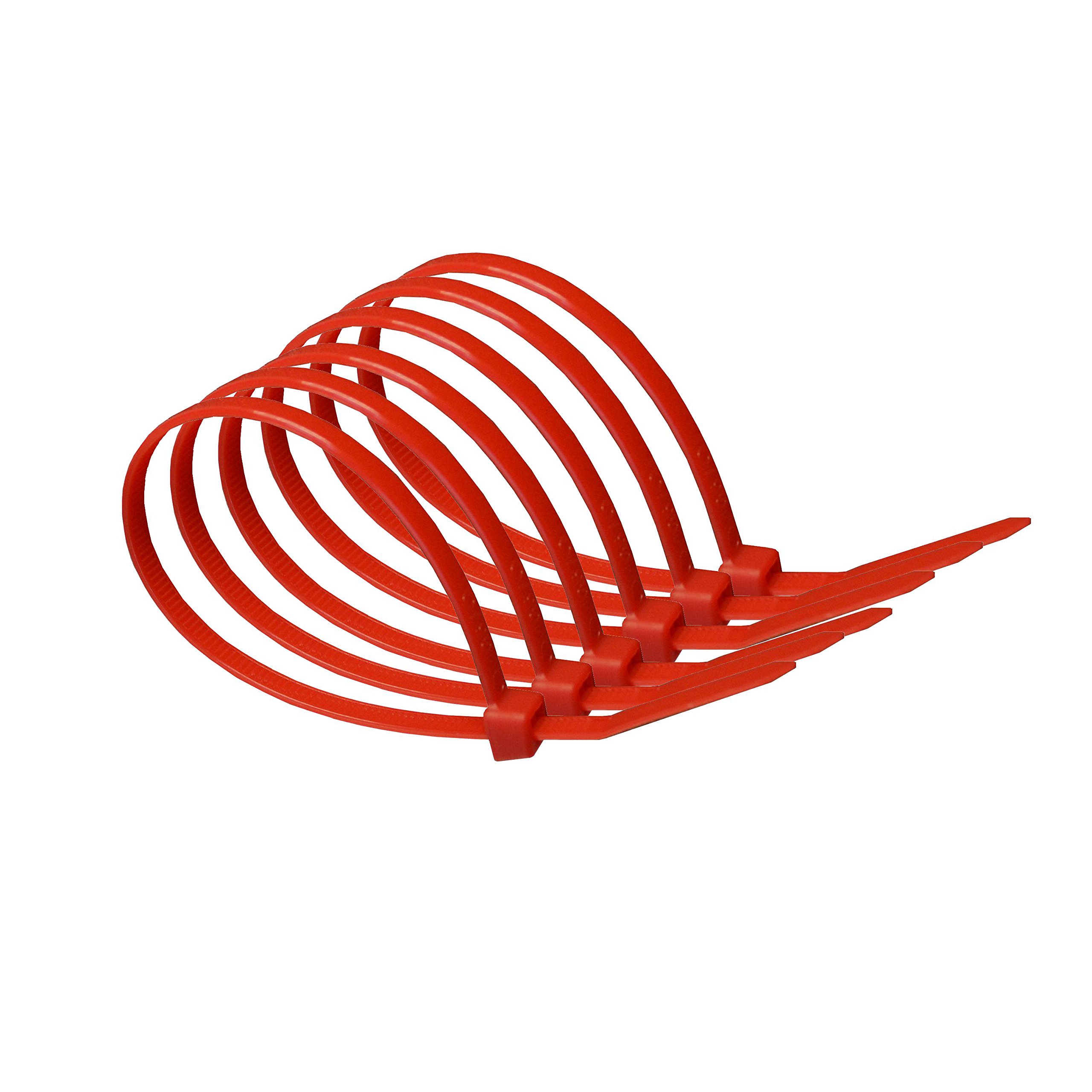 Newsome Red 100Mm X 2.5Mm Nylon Cable Ties (Pack Of 20)