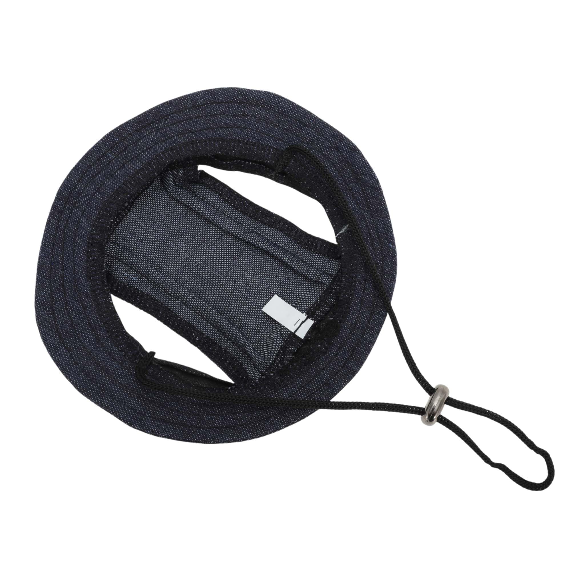 Cappellinono Da Sole Per Cani Regolabile Con Fori Per Orecchie Baseball Estivo Per Animali Domestici Visiere Protezione Solare All'aperto Blu scuro M