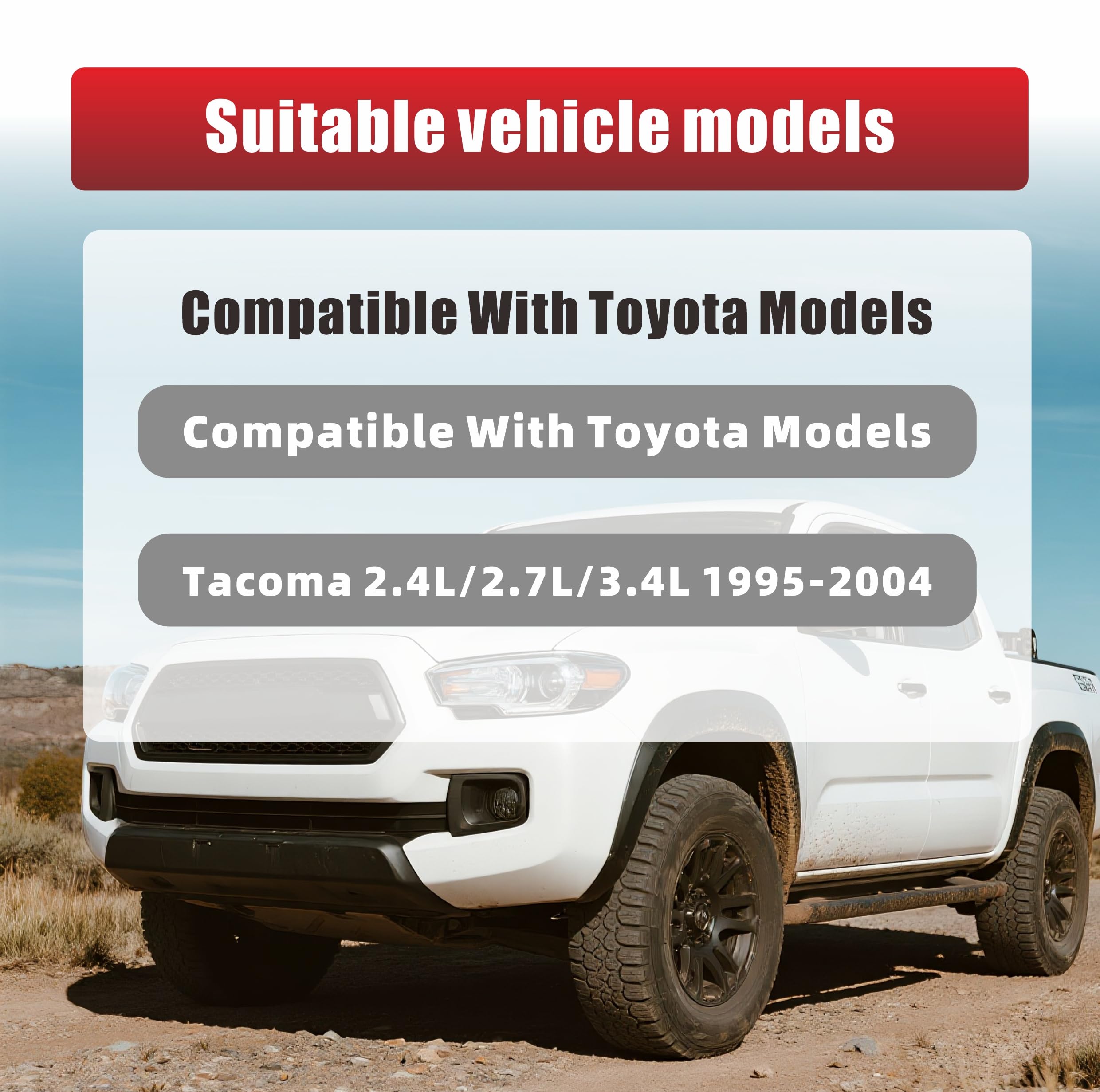 8.10103R - Kit de bujes de piñón y cremallera para Toyota 4Runner 1996-2002, Tacoma 1995-2004, Pickup 1995, sustituye al juego de bujes de engranaje de dirección #8.10103R, reemplazo de ajuste