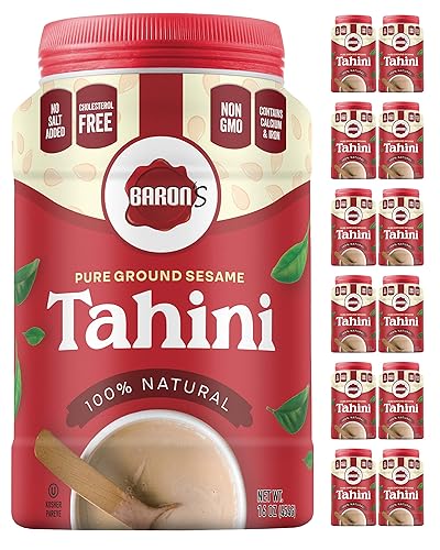 Miniatura 8 de Sésamo molido puro Tahini de Barons 100 kosher tarros de 16 onzas