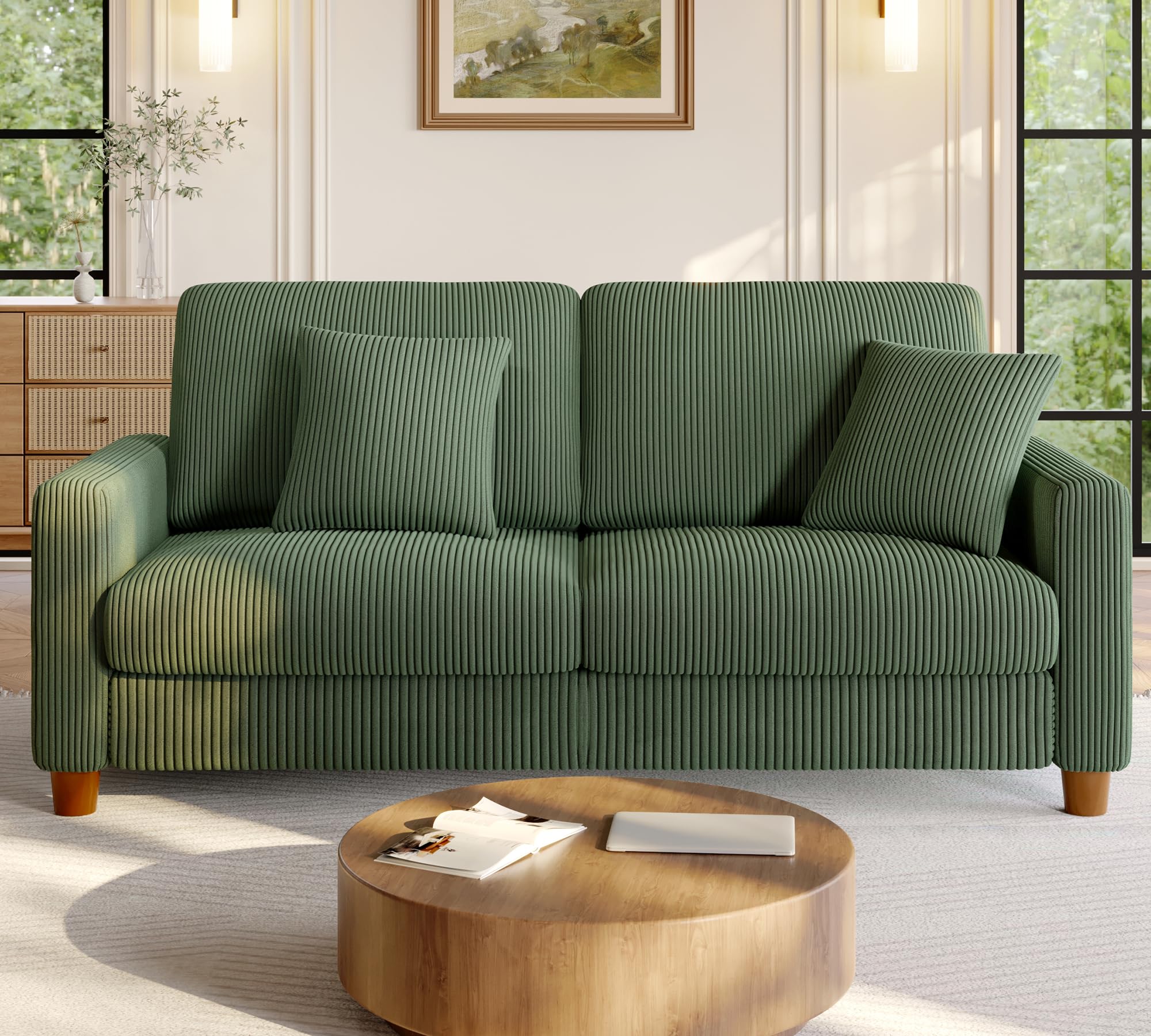 70 2 Couches for Living Room Comfy Green Couch 7 1 Extra Thick Cushion Sofas for Living Room