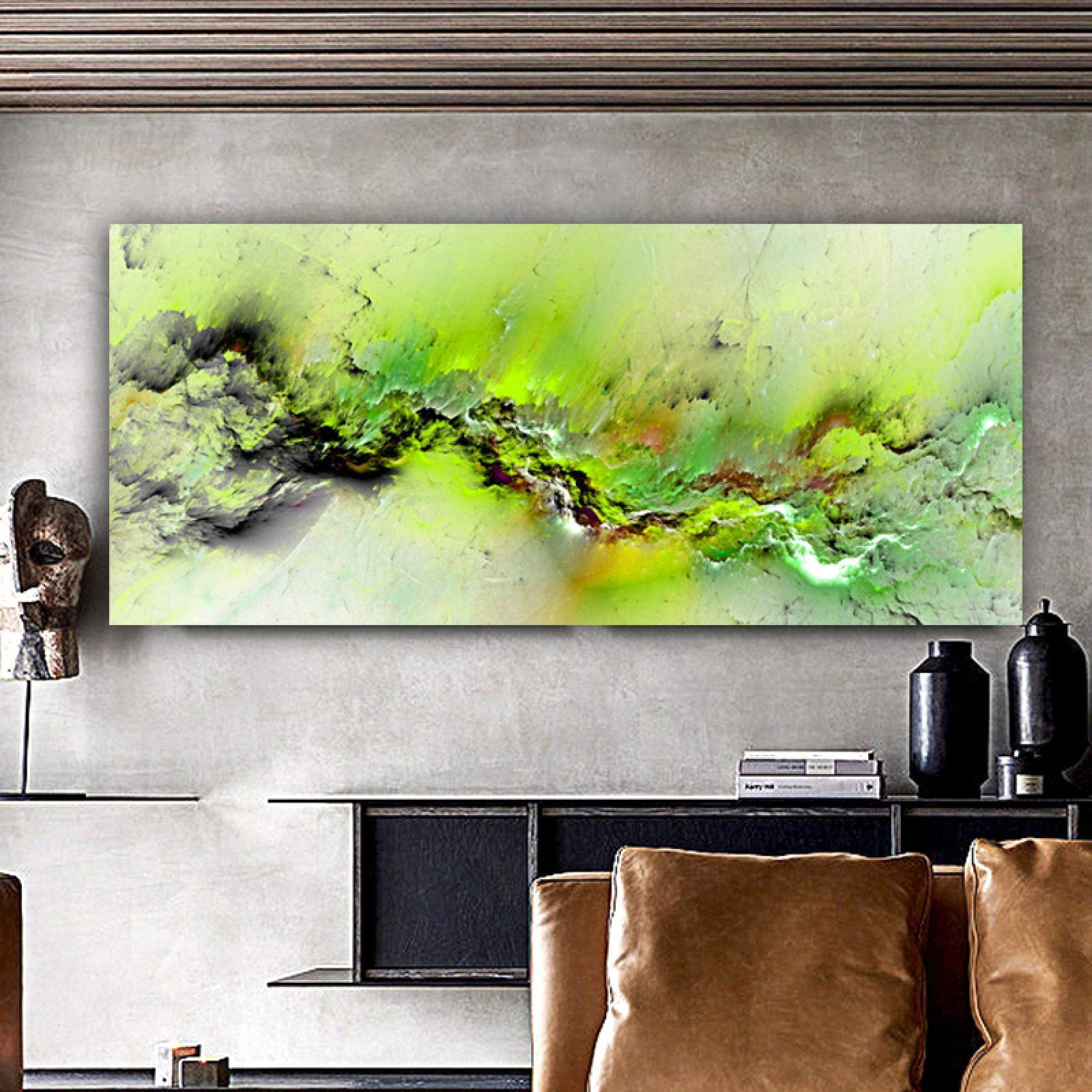HAUS AND HUES Abstrakter Aquarell-Kunstdruck, Ungerahmt, 28x35 Cm – Moderne Wanddekoration