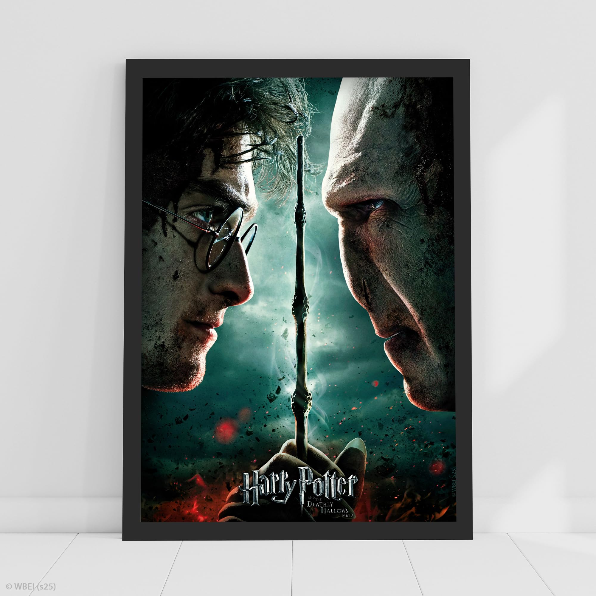 Themed Multicolour Harry Potter Print - Harry Potter And The Deathly Hallows Part 2 Movie Poster Wall Art (29.7Cm X 42Cm - A3)