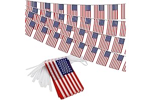 Glimmering American Flag Garland: A Patriotic Decor for Unforgettable Celebrations