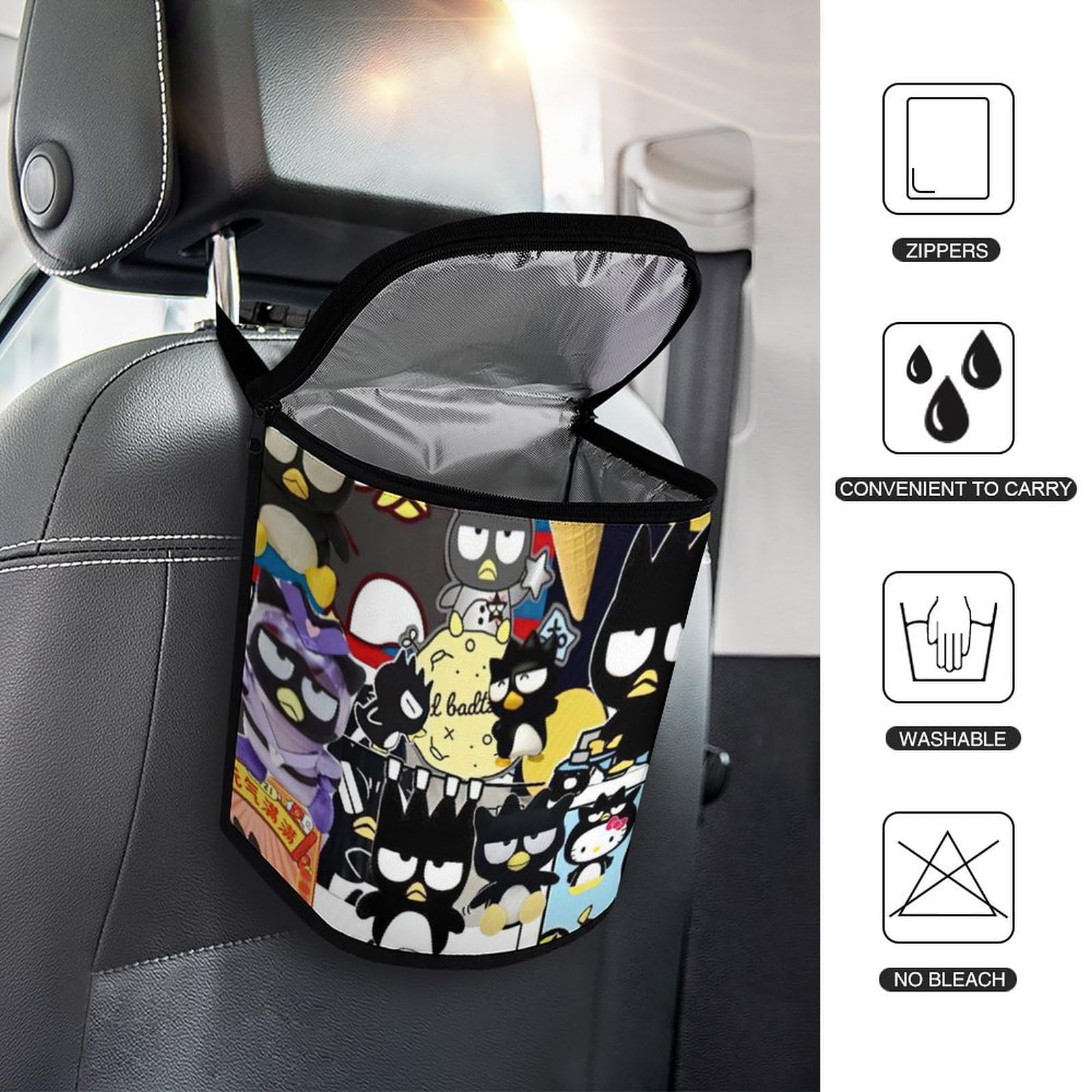Amazon｜ばつまる バッドばつ丸 車用ゴミ袋 ボックス ソフトゴミ箱