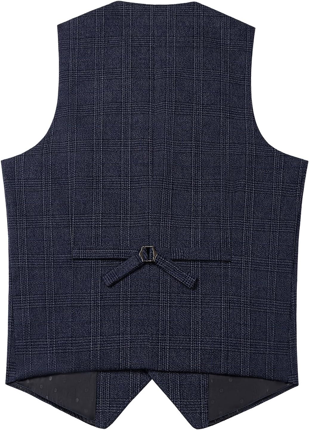 SevenBoy Mens Vintage Suit Vest Plaid Tweed Regular Fit Waistcoat Polka Dot