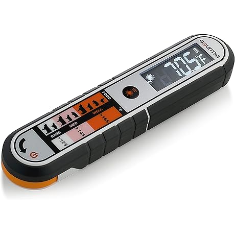 Gourmia GTH9150 Commercial Grade Infrared Cooking Thermometer with Dual Measurement Functionality