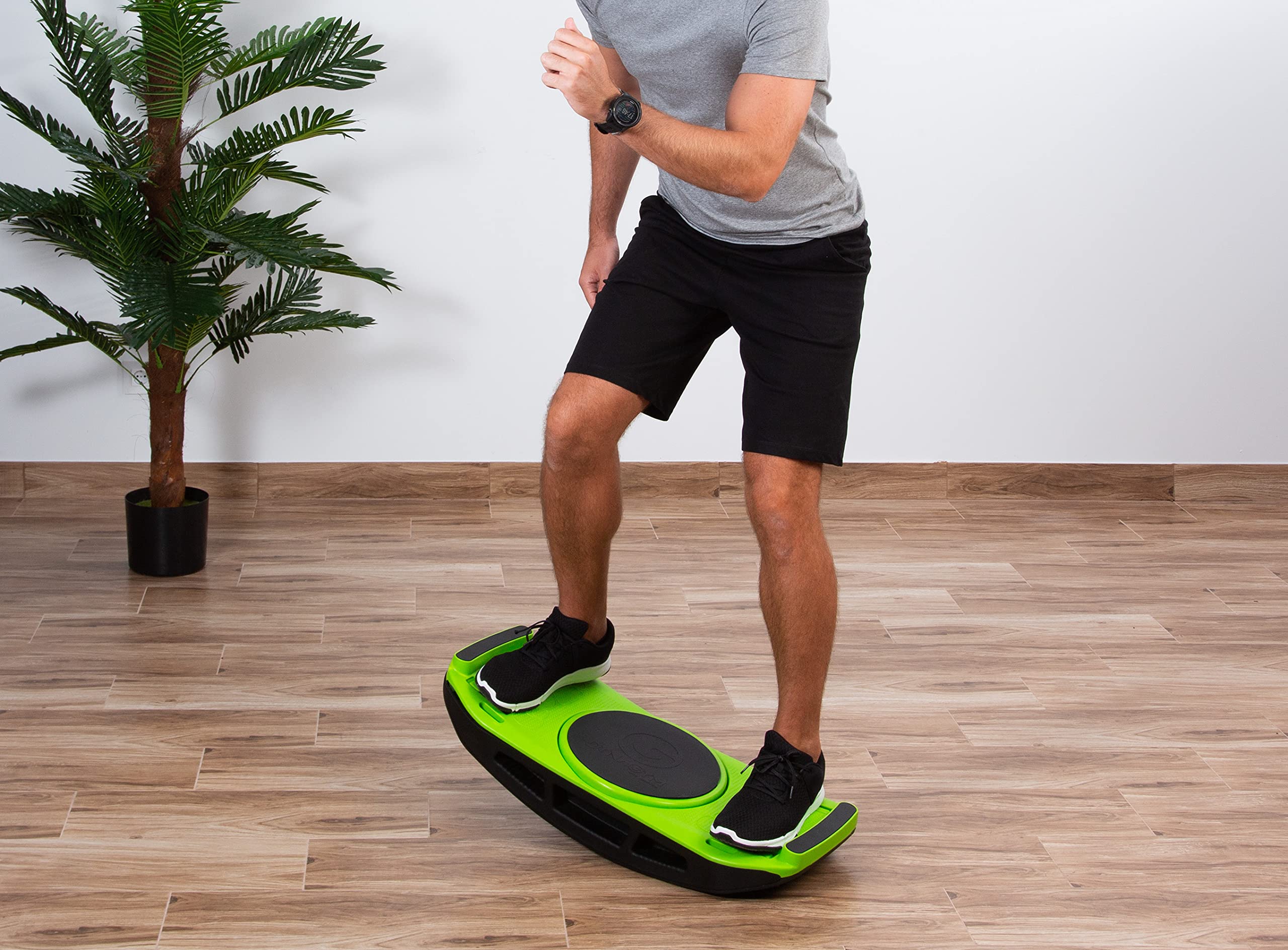 GLOBAL RELAX® | ZE NSHAPER Balance Plataforma de Fitness | Mejora el Equilibrio I Coordina la Postura y el Sistema Neuromuscular | Ejercicio Cardio de bajo Impacto