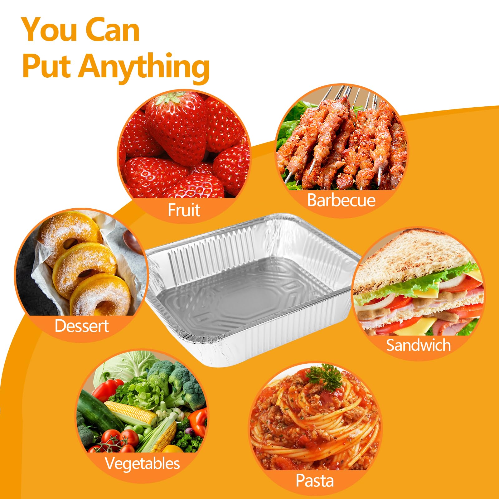 Thick Aluminum Foil Pans - 10 Pack -5