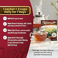 Vista 7 de Un paquete de té desintoxicante para uso una vez a la semana de Tea Divina, 1 paquete