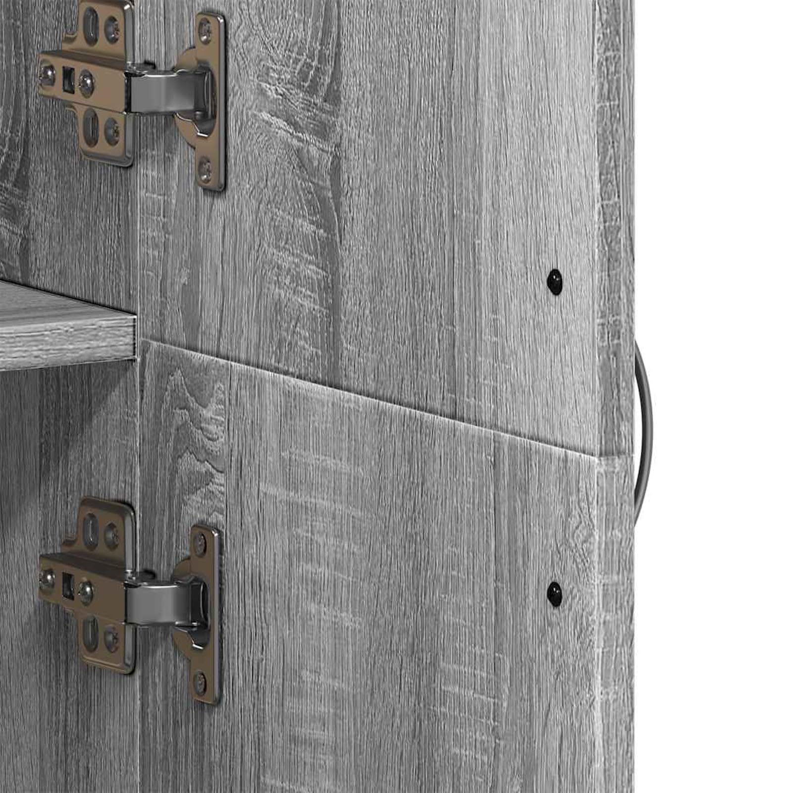 Aktenschrank 4-Fach Grau Sonoma 60x32x153 cm Holzwerkstoff staubgeschützt für Büroorganisation