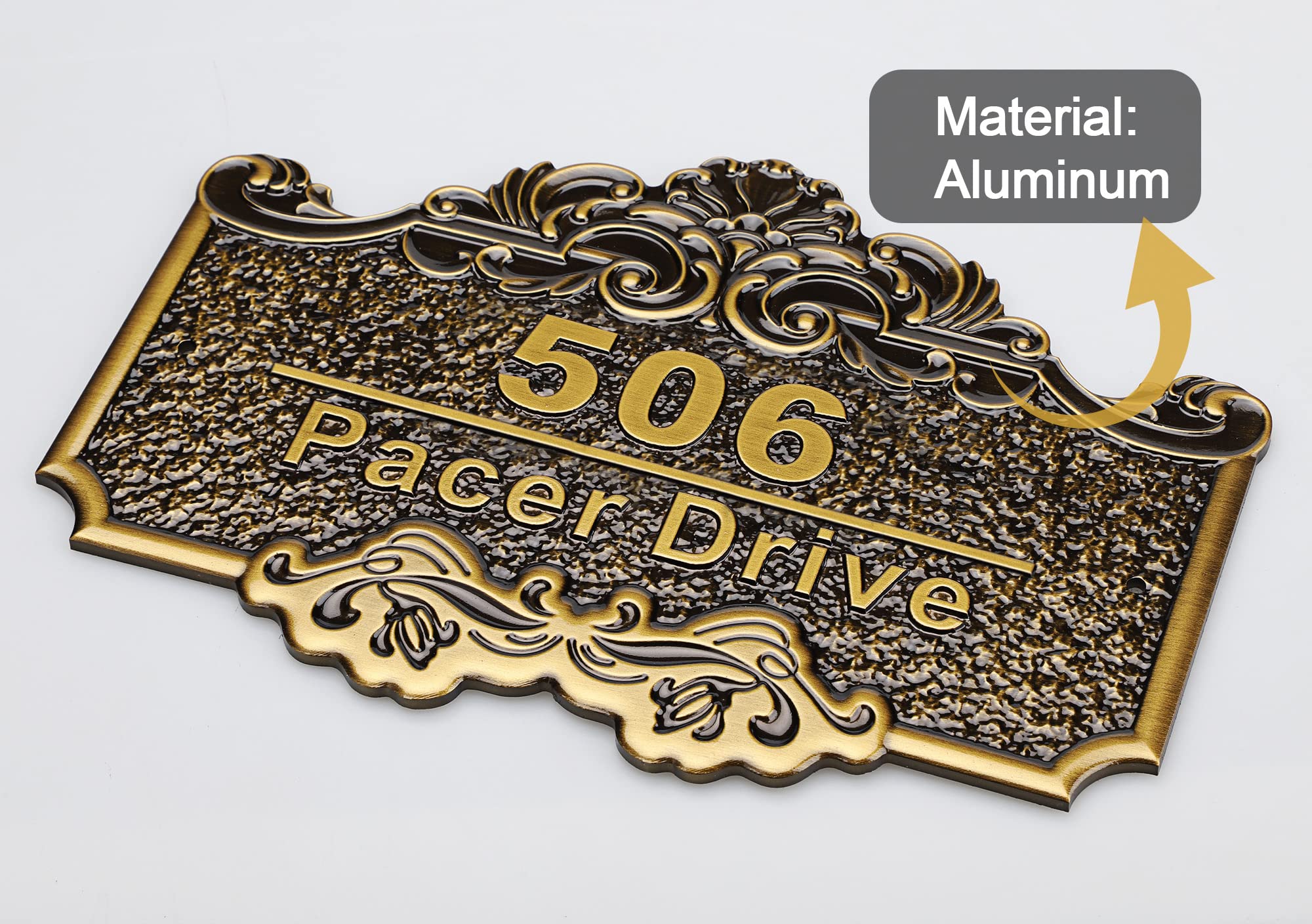 Snapklik.com : Personalized House Address Plaque 12