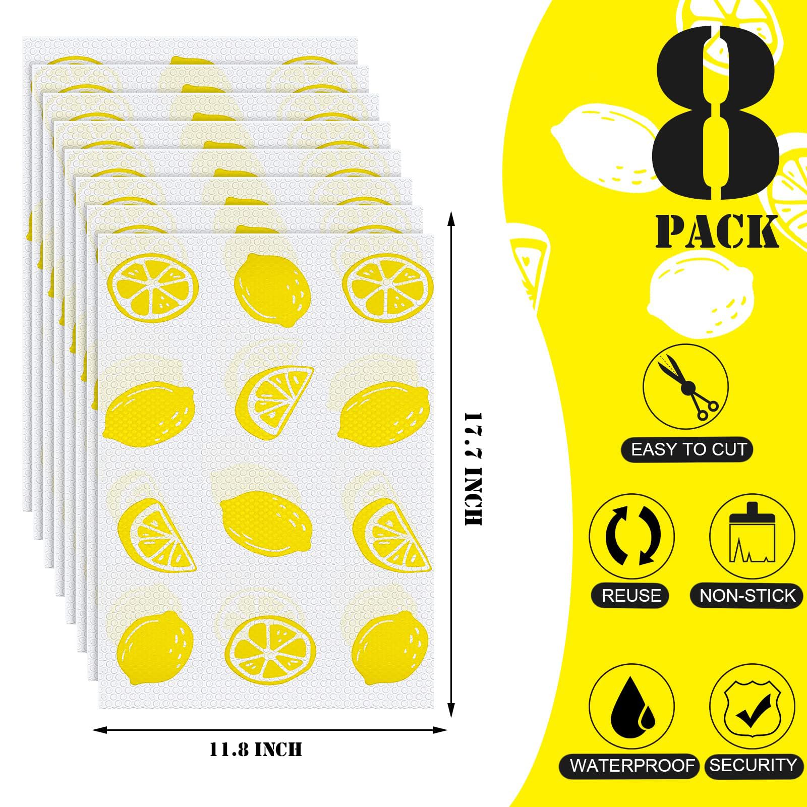 Set 8 Tappetini Frigorifero Antibatterici 45x30 Cm - Eva Antiscivolo Per Cassetti E Mobili - Foto 8