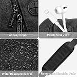 Cwatcun Petit sac de caméra Sac de caméra pour photographe Toile imperméable DSLR Sac à friser Compatible avec Nikon Sony Lightweigth (Petit, Noir)