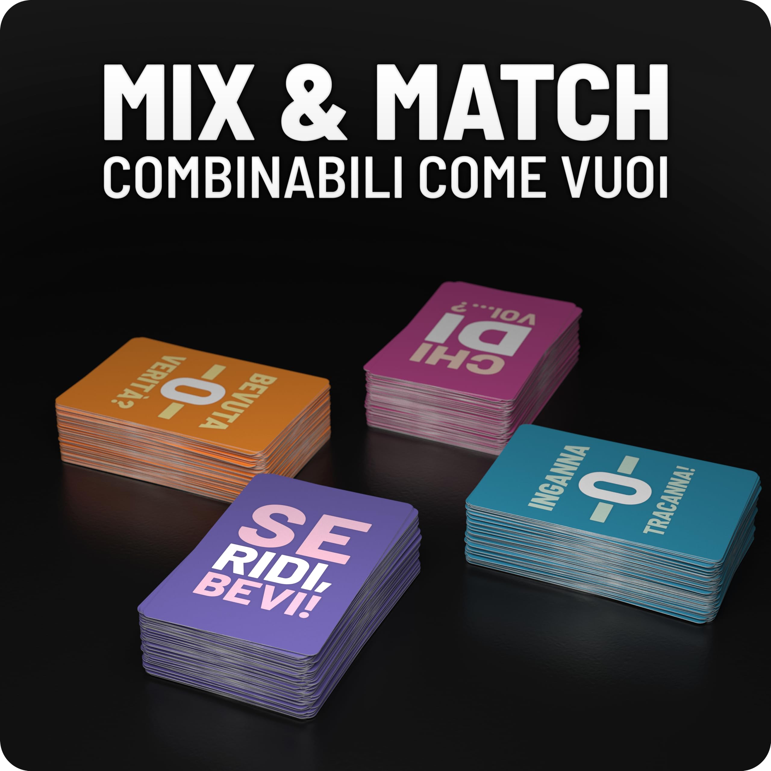 Se Ridi, bevi! - Il divertente gioco alcolico - Gioco di alcolici con 100 carte - gioco di alcolici - gioco di carte - giochi di partito per adulti - 18+ - Edizione italiana